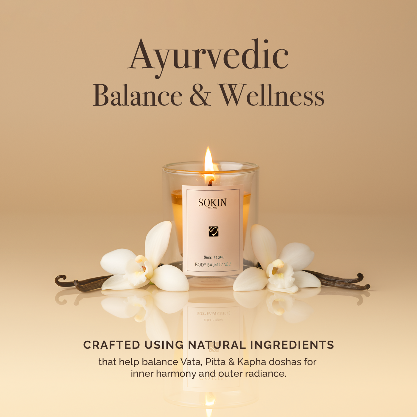 SOKIN Vanilla Bliss Body Balm Candle