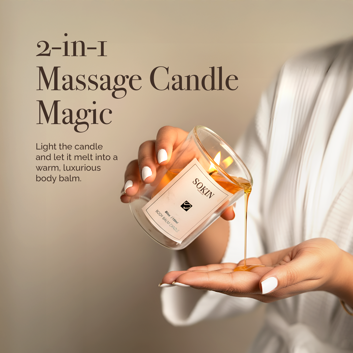 SOKIN Vanilla Bliss Body Balm Candle