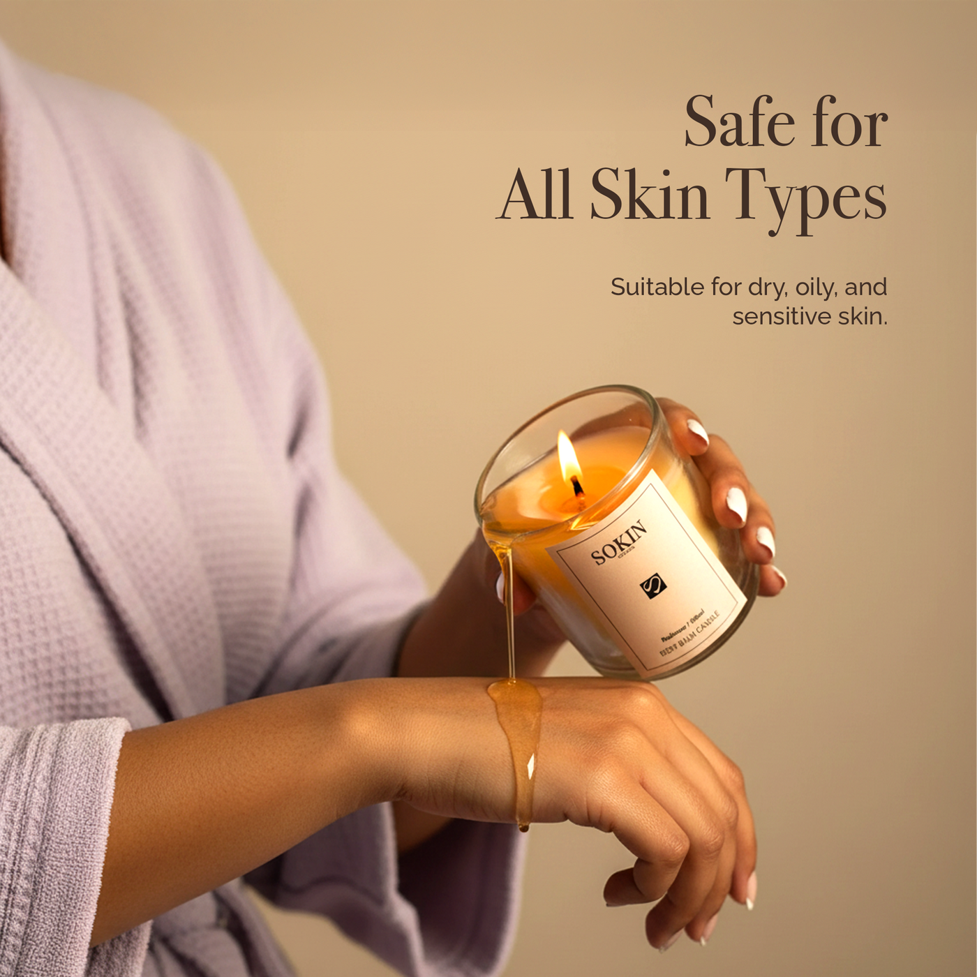 SOKIN Radiance Lavender Body Balm Candle